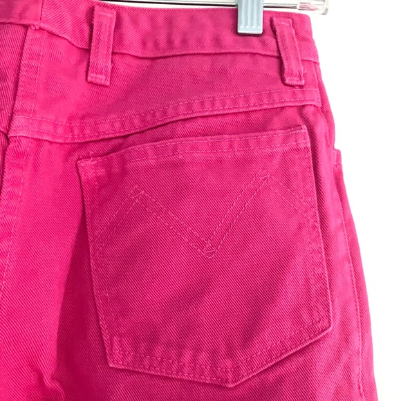 Vintage 80’s hot pink fuchsia high waist rise denim mom jeans - Picture 7 of 10